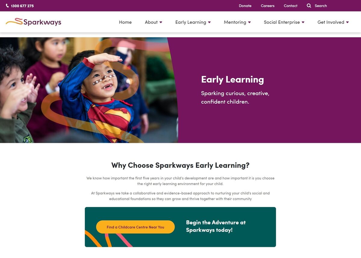 Early Learning Landing Page Copy